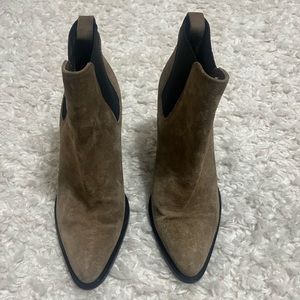 Vince Edith Suede Pull-On Bootie